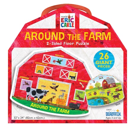 Briarpatch The World of Eric Carle Around the Farm 2-Sided Floor Puzzle 33837